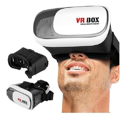 Lente Vr Box Realidad Virtual 3d Gafas Casco Videos Celular 1