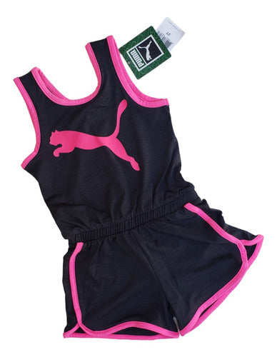 Puma Romper for Girls Size 2 Years Black and Fuchsia 0