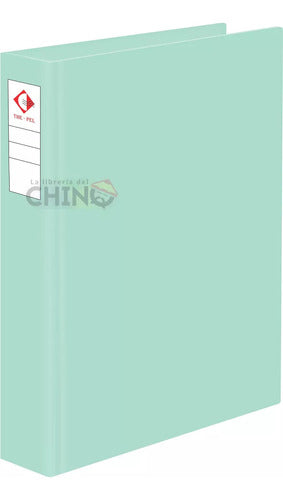 The Pel Pack X4 A4 PVC Binders 2x40mm, Pastel Colors 2