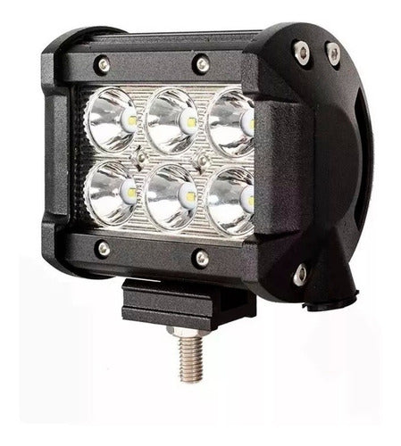 Kit 8 Faros Barra 6 Leds Auxiliar Cree Led Camioneta 4x4 4