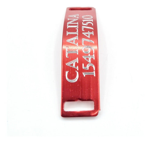 Medallas Para Perros Red Cat Passer Red 1 Cm Wide Collar 3