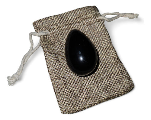 Original Black Obsidian Egg Mexico Osiris Ritual 9