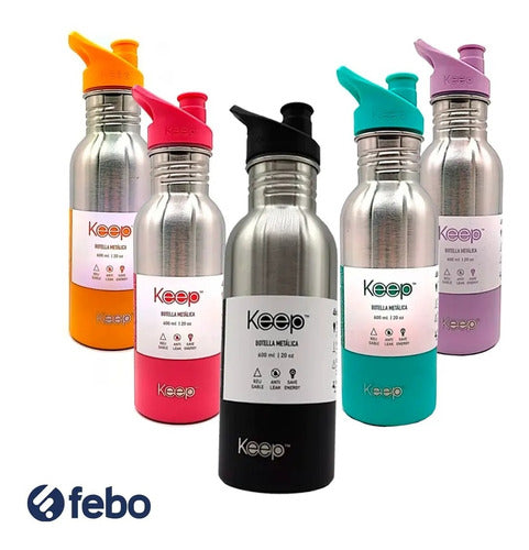 Keep 600ml Aluminum Water Bottle for Cold Liquids - Febo 1