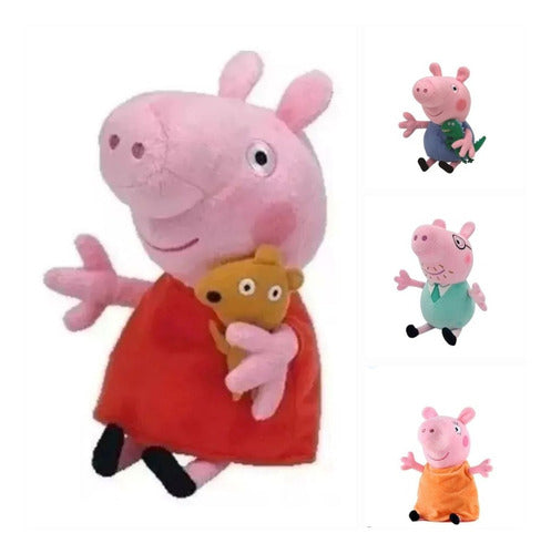 Peppa Pig Family Plush Toys Set of 4 - 23 cm Each 0
