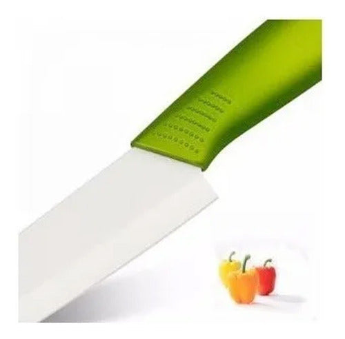 Ceramic Knife Cuchillo Ceramica Mango Antideslizante Frutas Verduras 0