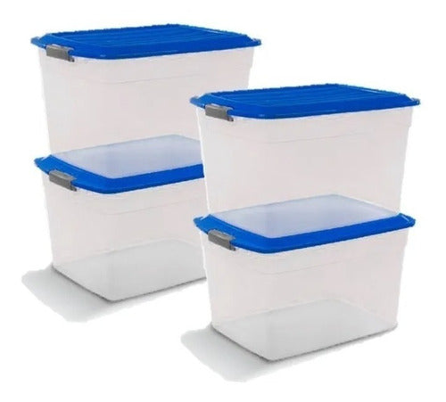 8 Stackable Organizing Boxes 34L Colombraro Plastic Containers 9