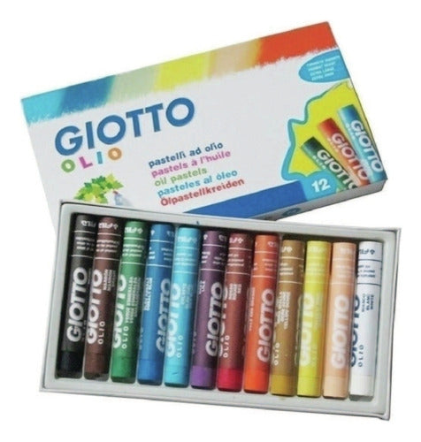 Giotto Oil Pastels Box of 12 1