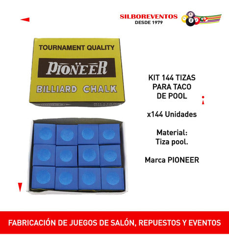 Pioneer Tizas Pool X 144 Unidades 1