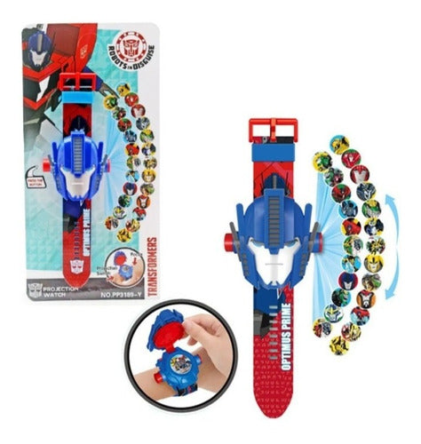 Transformers Reloj Proyector Infantil 24 Imagenes 0