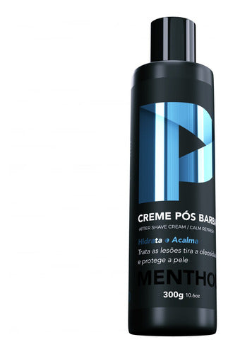 Creme Pós Barba Play Barber 300g Menthol Pós Barbear Unidade 3