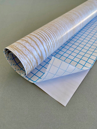 Self-Adhesive Wood Grain Contact Paper Roll 0.45x10m PVC 37