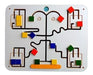 Granito de Arena Educational Wooden Maze Wall Panel 0