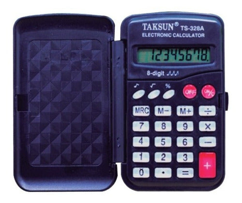 Taksun Mini Calculadora 8 Digitos Ts-328a Raiz Cuadrada Porcentajes 0