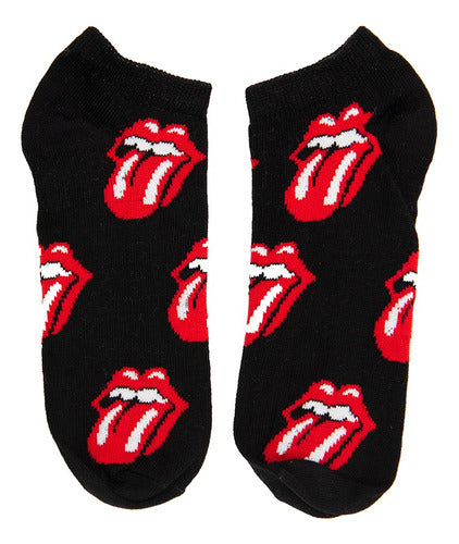 GENERICA The Rolling Stones Mick Jagger Rock Cotton No-Show Socks 0