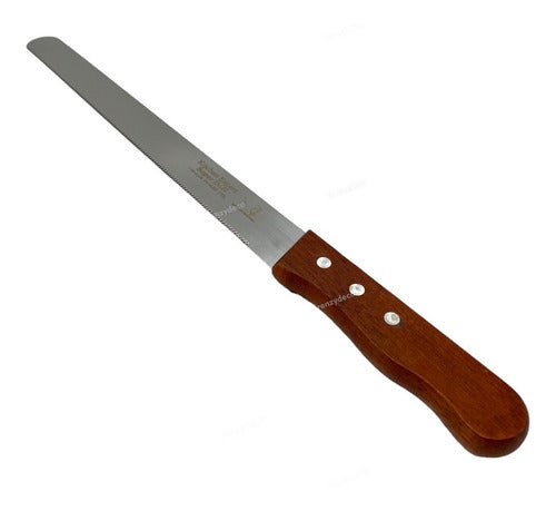 Frenzy Deco Cuchillo Dentado Serrucho Reposteria Pan Acero Inoxidab 43cm 2