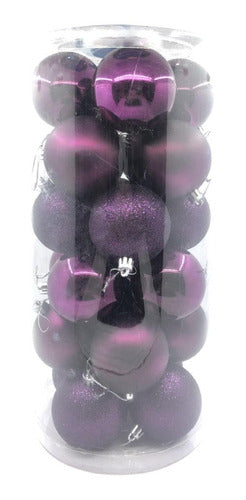 De Fiesta Outlet Violet Metallic Balls X24 U 1