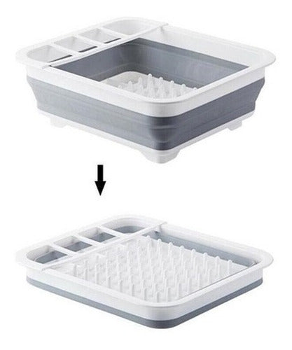 Piu Online Collapsible Silicone Dish Drainer 2