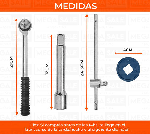 Mega Sale Toolbox Combination Wrench Set 25 Piece 2