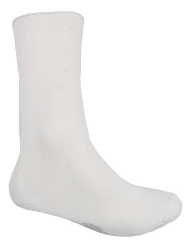 Tom Women's White Casual 3/4 Socks - Model 3605-D-B-White 0