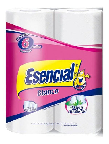 Pack X 18 Unid. Papel Higienico  Bco 6x30 Mt Esencial 0