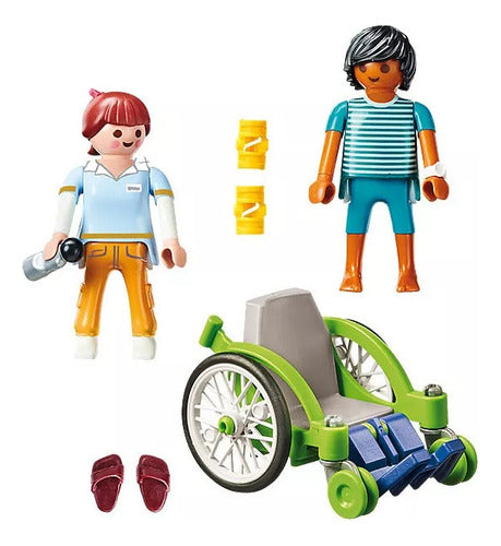 Playmobil City Life Patient In Wheelchair - 70193 2