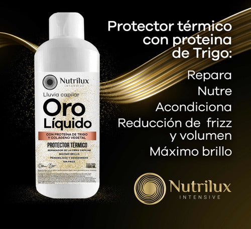 Oro Líquido X1 Litro Protector Térmico Pre Plancha Luxury 2