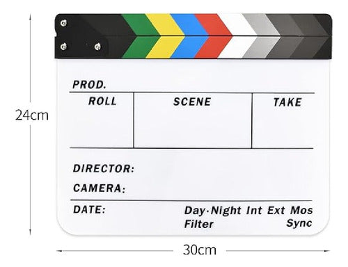 Director's Clapboard Acrylic Film Scene Ohmyshop 1