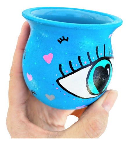 La RegaleriaUy Mate Ceramica Pintado Ojo Protector Ojo Turco 0