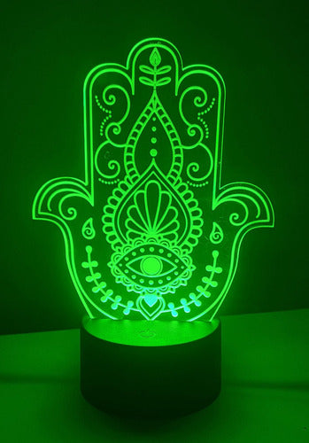 Invitame Creaciones LED Night Light Hand of Fatima 3