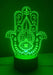 Invitame Creaciones LED Night Light Hand of Fatima 3