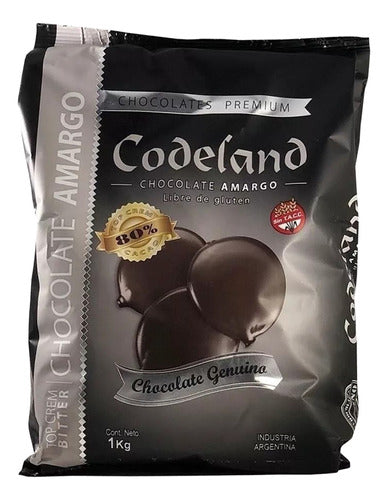 Codeland Dark Chocolate Coverage 80% Cacao 1 Kg 0