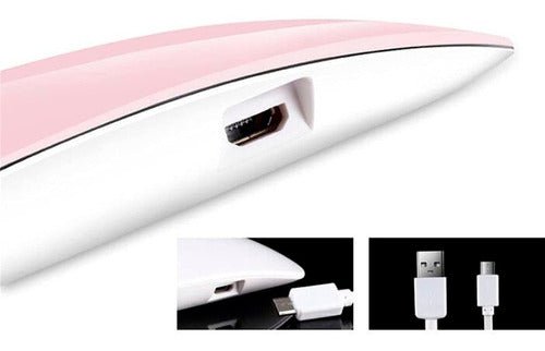 Perfucasa Mini UV LED Nail Lamp 6 Watts + Base Coat + Top Coat + 2 Nail Polishes & Accessories 4