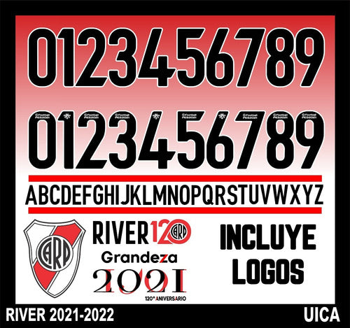 Vectores, Numeros. Camisetas Compatible River 2022. 0