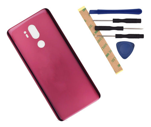 Carcasa Trasera De Cristal Para LG G7 Thinq Raspberry Rose 0