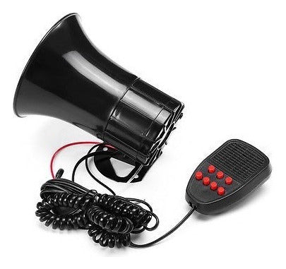 7 Sounds 100W Loud Warning Alarm Police F 3