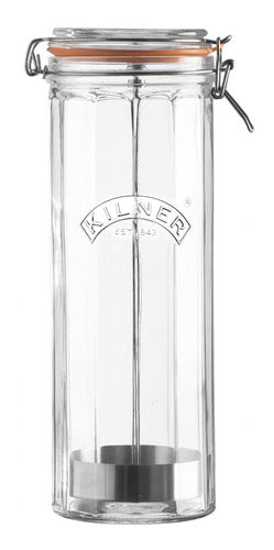 Kilner Clip Top Faceted Spaghetti Jar 2.2L 0