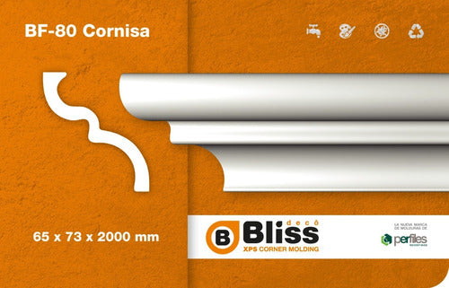 Atenneas Bliss Telgopor Ceiling and Wall Molding BF80 1