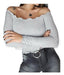 Women's Long Sleeve Off-the-Shoulder Strapless Morley Top 38