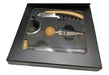 Set Vino X 4 Accesorios Madera P/ Sommelier En Caja  Regalo 0