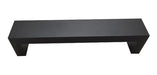 Straight Bow U Handle 25x160 mm Black Aluminum Drawer Furniture 0