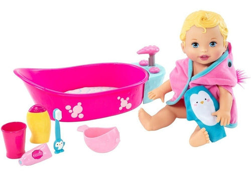 Muñeca Little Mommy - Baño De Burbujas Dtg64 0