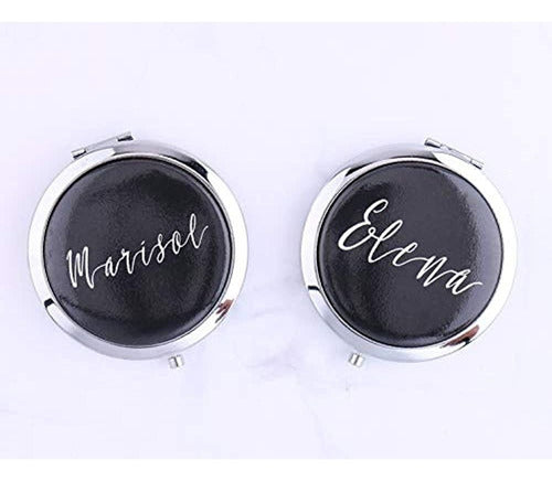 Wadbeev Rose Gold Compact Mirrors Your Custom Text B 2