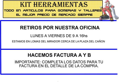 KIT HERRAMIENTAS Kit Inicio Gomeria 334 Parches Camara Cubiertas + Cemento 4