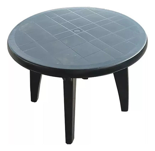 Mascardi Black Round Plastic Table 100cm Reinforced 0