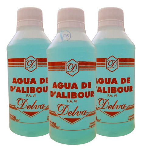 Agua De D´alibour Delva Antiséptico 250ml Anmat X3uni 0