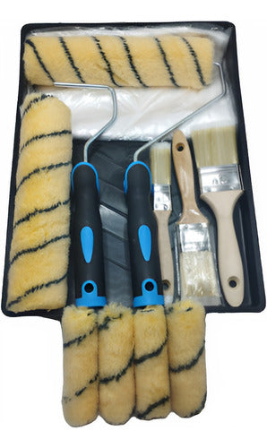 Set Pintor (bandeja + Rodillo + Repuesto + Pincel + Nylon 1