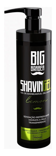 Shaving Gel De Barbear Big Barber 750ml Lemon Sem Corante 3