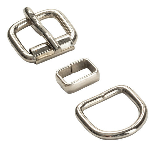 Moni Combo Buckle + Half-Cylindrical Pin + Welded Half-Moon Pass 15mm X 50u 0