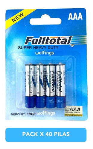 Fulltotal Pack of 40 AAA Super Heavy Duty Batteries 0