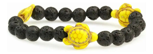 IV Store Natural Volcanic Stones Bracelet Turtle Charm 1